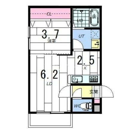 北１８条駅 徒歩8分 4階の物件間取画像